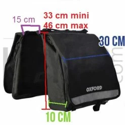 Oxford Double Sacoche Vélo Sur Porte-bagage Arrière Imperméable -Apidura Soldes double sacoche velo sur porte bagage arriere impermeable full 6