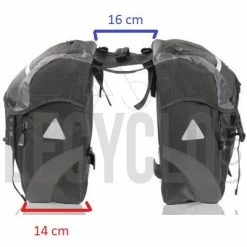 Double Sacoches Cavalières Pour Vélo 30L XLC 11 Double Sacoches Cavalières Pour Vélo 30L XLC -Apidura Soldes double sacoches cavalieres pour velo 30l xlc full 4
