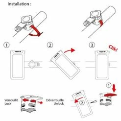 HAPO-G Etui étanche Pour Smartphone Sur Guidon De Vélo Hapo G -Apidura Soldes etui etanche pour smartphone sur guidon de velo hapo g full 6