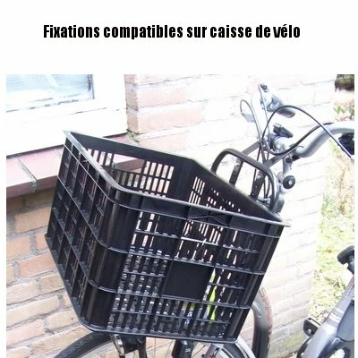 Fixations Pour Caisse Et Panier De Vélo En Osier Rotin - Basil 7 Fixations Pour Caisse Et Panier De Vélo En Osier Rotin - Basil – Image 5