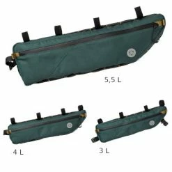 Sacoche De Cadre Verte Bikepacking 3L, 4L Ou 5,5L Venture Agu