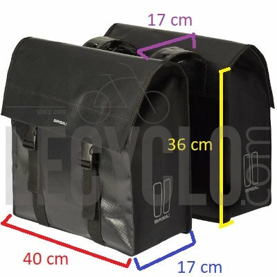 Sacoche De Vélo Double Noir 48-53L Urban Load Basil 4 Sacoche De Vélo Double Noir 48-53L Urban Load Basil – Image 2