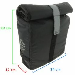 Sacoche De Vélo Simple Imperméable Noire Roll Single Beck -Apidura Soldes sacoche de velo simple impermeable noire roll single beck full 4