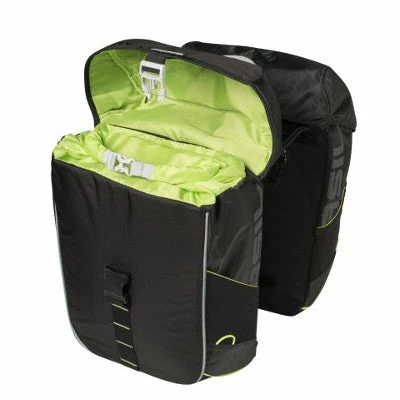 Sacoche Double Imperméable Vélo Miles Basil Noir/lime 4 Sacoche Double Imperméable Vélo Miles Basil Noir/lime – Image 2