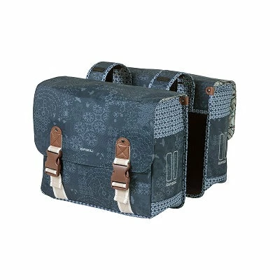 Sacoche Vélo Double Bleue 35L Boheme Basil 3 Sacoche Vélo Double Bleue 35L Boheme Basil
