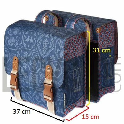 Sacoche Vélo Double Bleue 35L Boheme Basil 5 Sacoche Vélo Double Bleue 35L Boheme Basil – Image 3