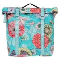 Alternative view of Sacoche Vélo Double Porte-bagage Amovible MIK Bleu Bloom Basil