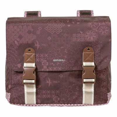 Sacoche Vélo Double Rouge Vintage 35L Boheme Basil 4 Sacoche Vélo Double Rouge Vintage 35L Boheme Basil – Image 2