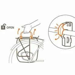 Sacoche Vélo Vaude Comyou Pro Sur Porte-bagages 26L -Apidura Soldes sacoche velo vaude comyou pro sur porte bagages 26l full 6