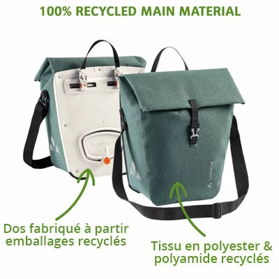 Sacoche Vélo Vaude ReCycle Pro 22L Sur Porte-bagages Arrière 8 Sacoche Vélo Vaude ReCycle Pro 22L Sur Porte-bagages Arrière – Image 6