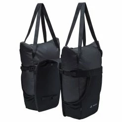 Double Sacoche De Vélo Avec Sacs Cabas TwinShopper Vaude 11 Double Sacoche De Vélo Avec Sacs Cabas TwinShopper Vaude -Apidura Soldes twinshopper vaude noir