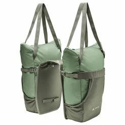 Double Sacoche De Vélo Avec Sacs Cabas TwinShopper Vaude 15 Double Sacoche De Vélo Avec Sacs Cabas TwinShopper Vaude -Apidura Soldes twinshopper vaude vert